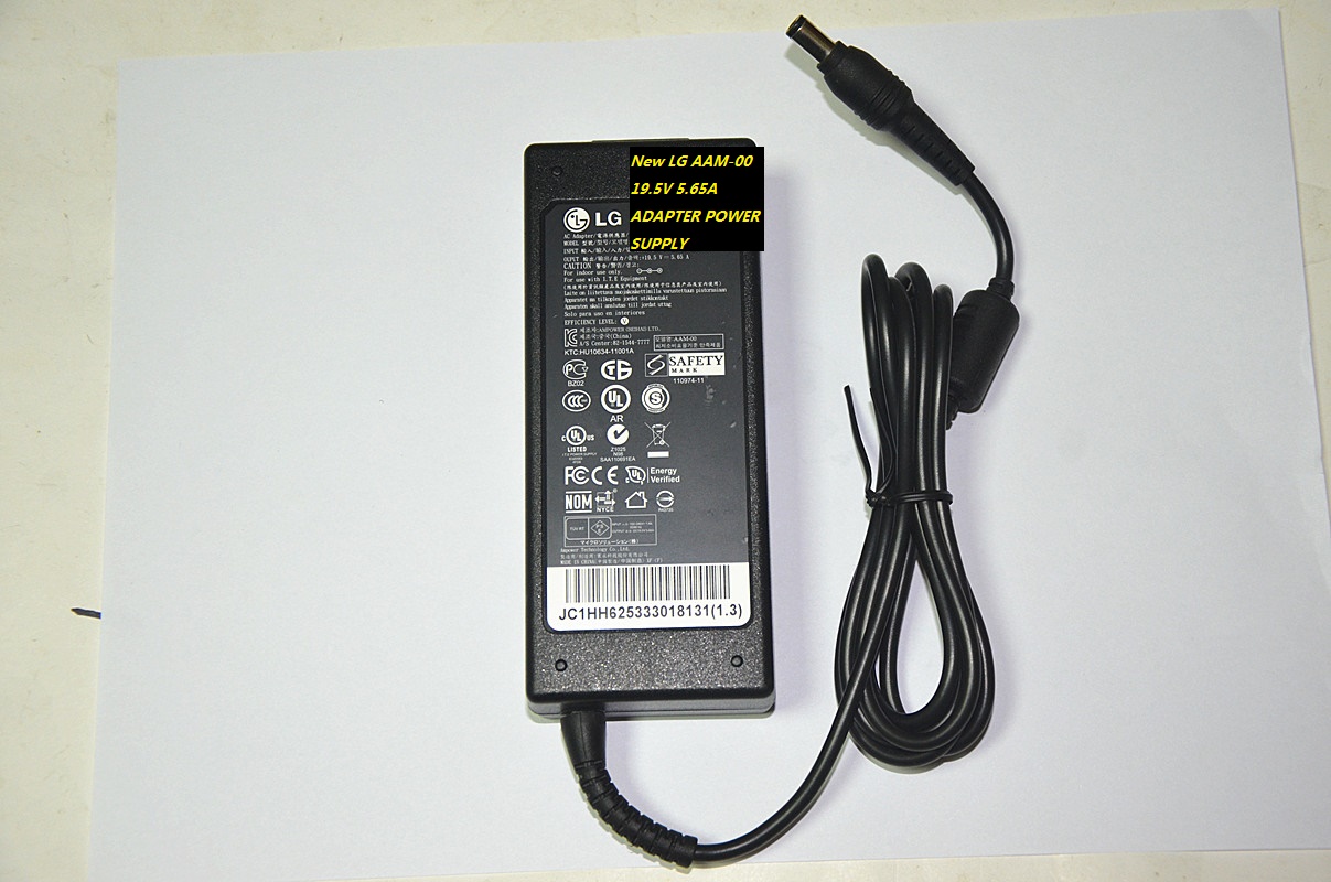 New LG 19.5V 5.65A for AAM-00 ADAPTER POWER SUPPLY